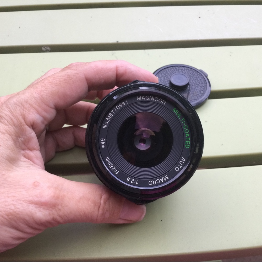 Magnicon 28mm f/2.8 Macro Camera Lens - Black